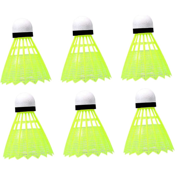 6 st Fjäderbollar för Skolan Utomhus Fjäderbollar Spela Fjäderbollar Fjäderboll för Badminton