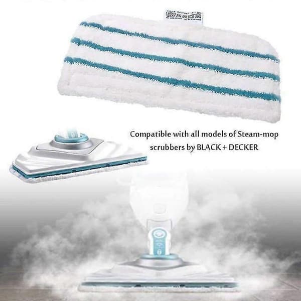5 stk. vaskbare mikrofiberputer for Black & Decker dampmopp Zekai