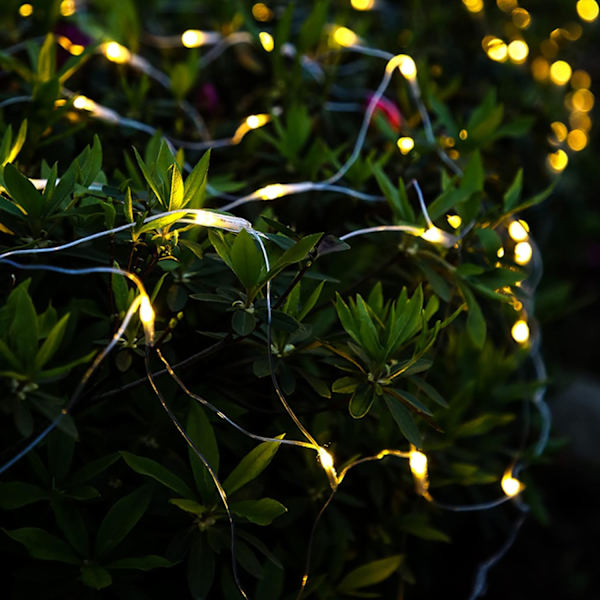 3m x 2m 200 LED-nätljus för trädgård, nätanslutna, vattentäta med 8 lägen och timer, nätgardinlampor, varmvitt White