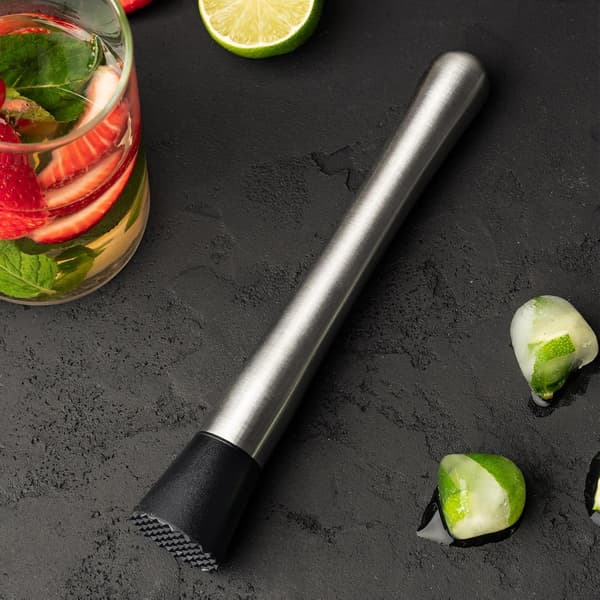 8 tommer rustfrit stål muddler til cocktails