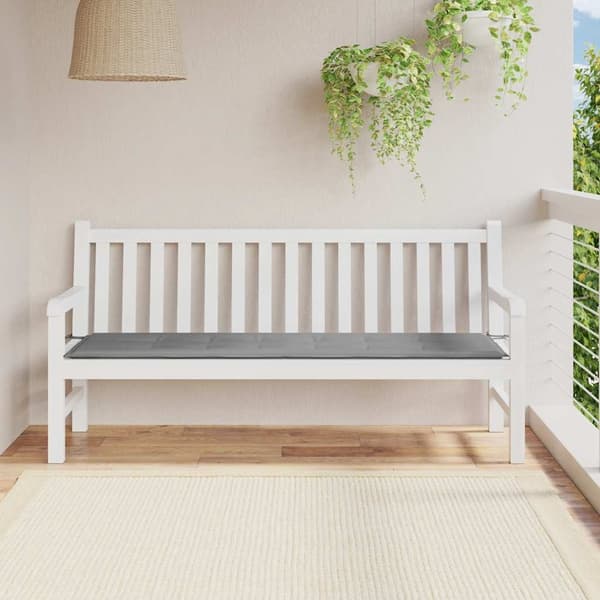 vidaXL Trädgårdsbänksdyna 180x50x3 cm Grå gray grå