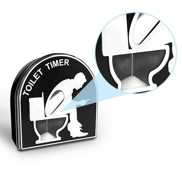 Minutt toalett timeglass timer, timeglass kreativ toalett timeglass timer, hjem hage hjem dekor leketøy, pappa gave, morsomme gaver for menn, ektemann(Stil-1)