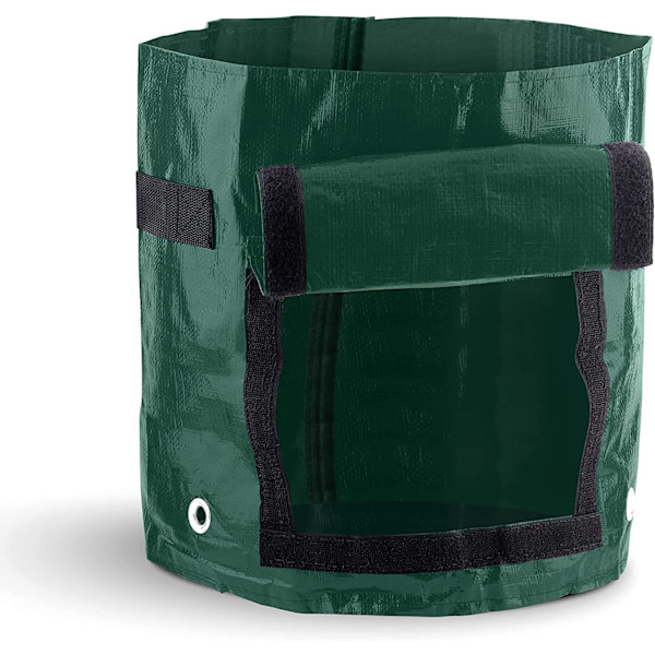 4-pakke 7 gallons potetvekstpose-sett. Hageplanteposer for poteter, gulrøtter, tomater, agurker og andre grønnsaker. Green