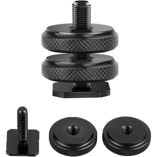Kamerablixtfästeadapter, Blixtskoadapter för kamerablixt, Adaptergänga, 1/4\" gänga
