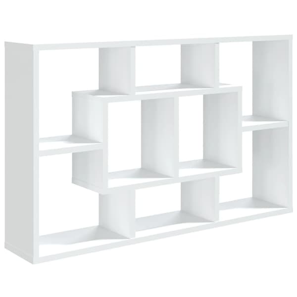 vidaXL Væghylde Hvid 85x16x52,5 cm Konstrueret Træ 9760 Vit