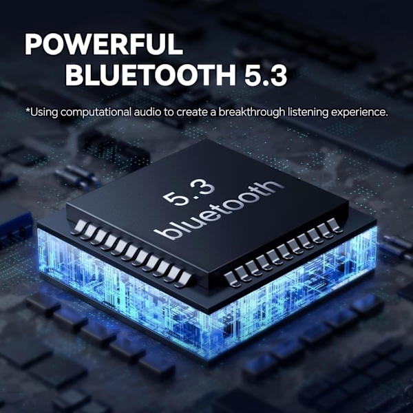 Bluetooth 5.3 Langattomat kuulokkeet Hybridipantasanka-kuulokemikrofoni Mikrofoneilla Korvan Päällä Kuulokkeet HIFI Stereoäänellä Korvan Yli Melua Vaimentavat Valkoiset