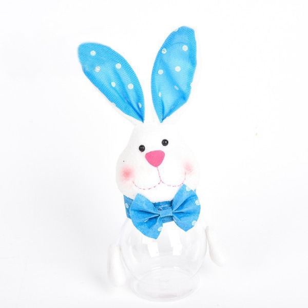 Godteriflaske for påskehare | Påskedekorasjon Bunny Box Candy Bottle - Påske Clear Candy Jar for Easter Party Favors Home Decor