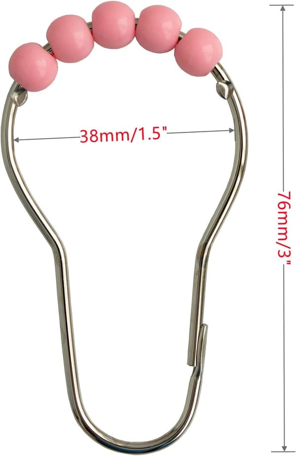 Bruseforhængskroge Ringe (Pink) Pink