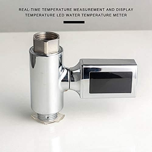 Digital LED termometer brusehoved til babybadekar - Roterende termometer - Visuel til hane og brusehoved