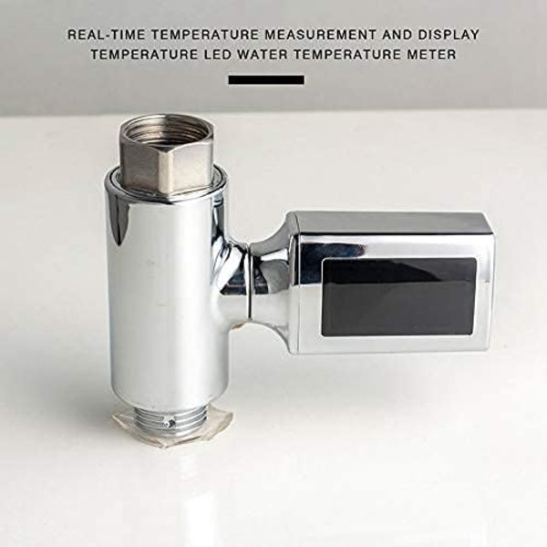 Digital LED-termometer dusjhode for babybadekar - Roterende termometer - Visuell for kran og dusjhode