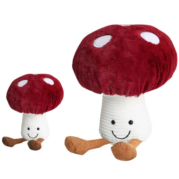 2 kpl sienityyny sänkyihin ja sohviin, söpöt sienipehmopehmolelut ja -pehmolelut lasten kodin sisustukseen (5,9 tuumaa & 8,2 tuumaa, sieni)