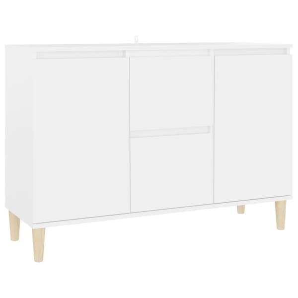 vidaXL Skänk Vit 101x35x70 cm Konstruerat trä white Vit