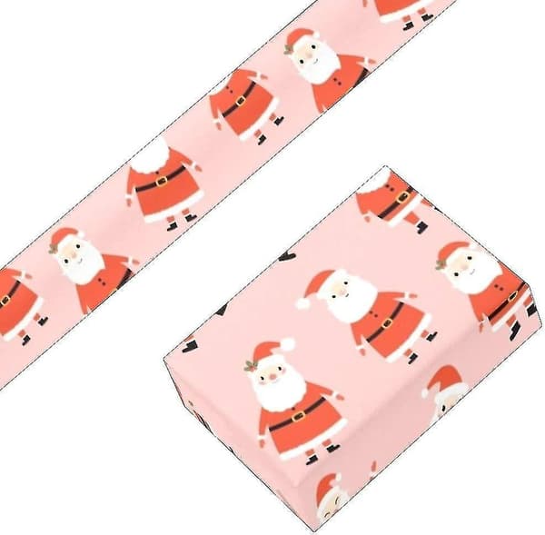 Presentpapper Söt Jultomte Jul Rosa För Julklapp