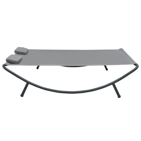 vidaXL Solstol Tyg Antracit silver Antracit