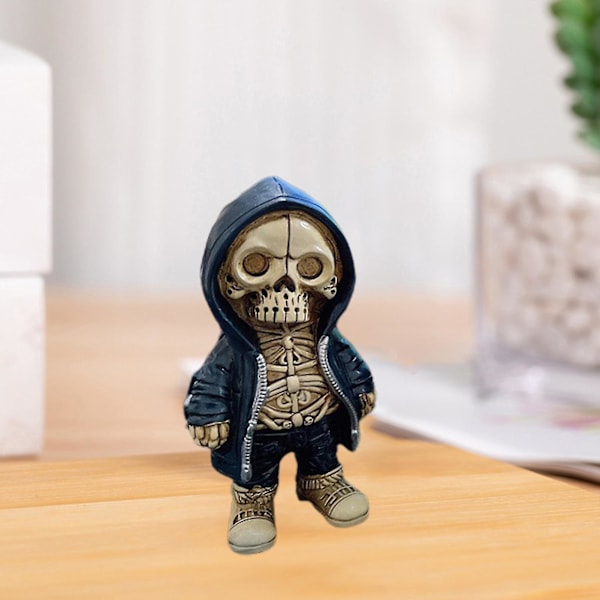 Halloween Hodeskalle Ornament Cool Hodeskalle Statue Levende Udseende Intricate Detaljer Resin Sød Statue Skelet Halloween Ornamenter A