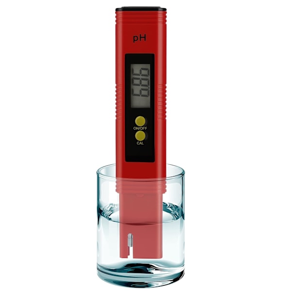 0.01-14.00 pH High Accuracy pH Tester,ph Probe 4 in 1 pH Tester for Water TDS Meter Digital Water Quality Tester,Red