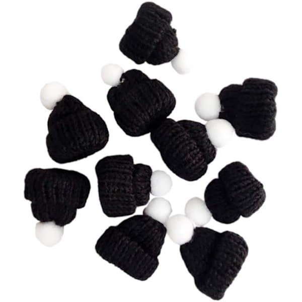 10 st Mini Julhatt Black