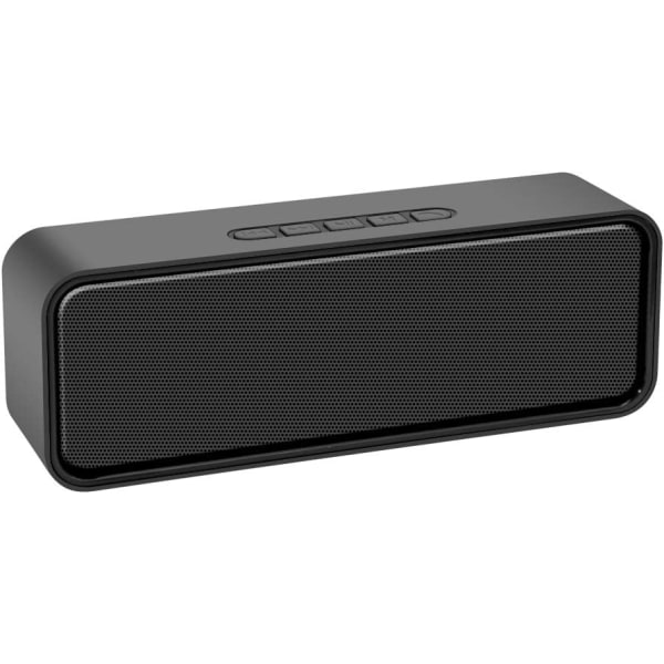 Bärbar trådlös högtalare, Bluetooth 5.0-högtalare med 3D stereo HiFi-bas, 1500mAh batteri, 12 timmars speltid (svart)