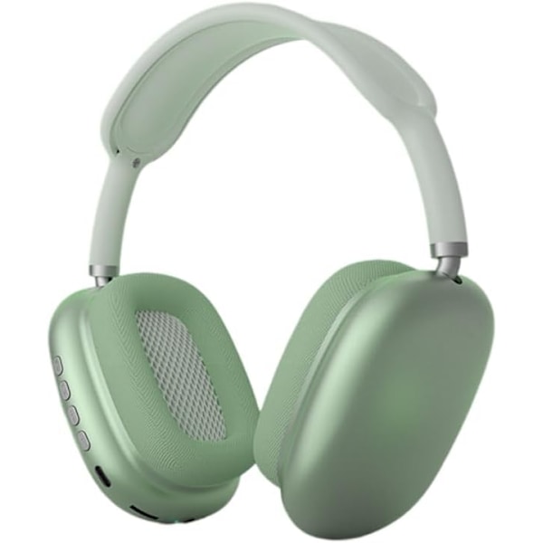 Trådlöst Bluetooth-headset för huvudmontering, ergonomisk design, hög hållfasthet, justerbart och mer hållbart - grönt