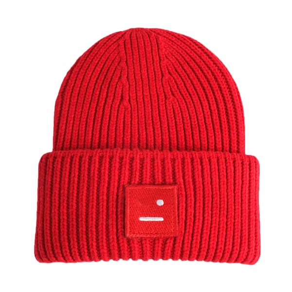 Dam herr vinter broderi stickad slouchy stretchig mössa mode