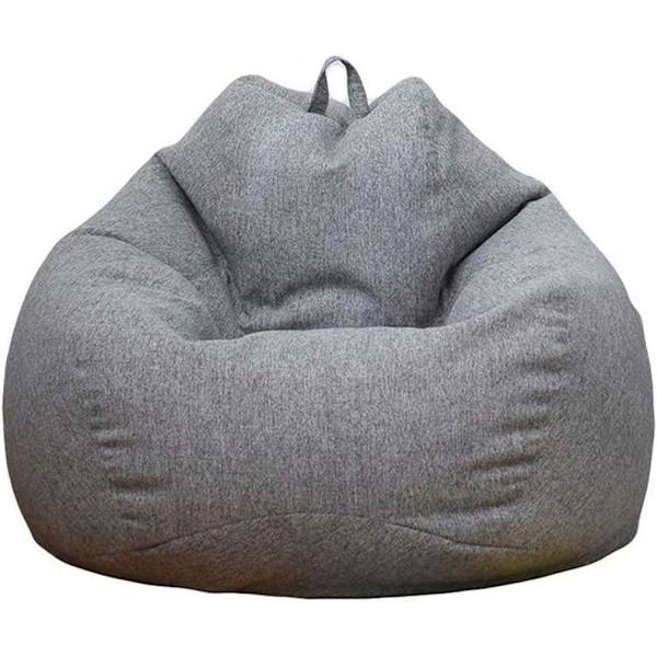 Fyldt dyreopbevaringspose (uden fyld) Ekstra blød sækkestolbetræk - Bomuldslinned Memory Foam Sækkestolbetræk,XL