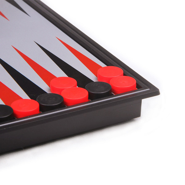 Hopfällbar magnetisk backgammon bärbar brädspel set