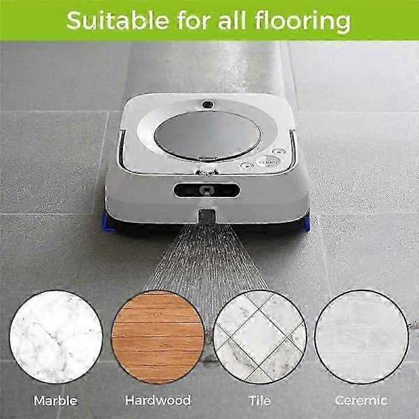 Moppepude Kompatibel til M6 Robotmoppe Tilbehør Vaskbare Moppeklude Puder
