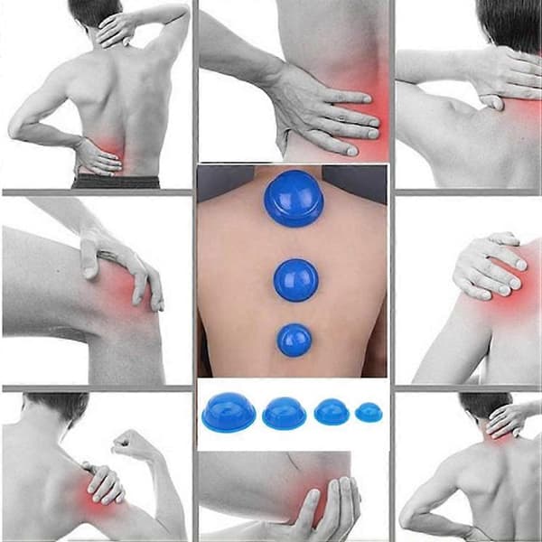 12 stk. Silikone Cupping Sæt Akupunktur Cupping Terapi Sæt Professionelt Kropsmassage Vakuum Cupping Kop Sæt