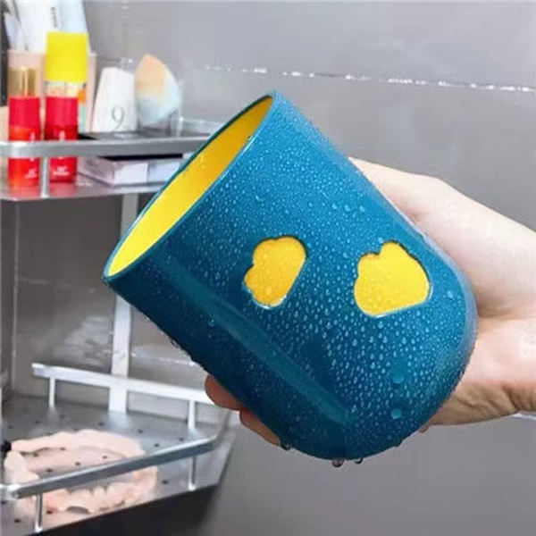 Tandborstglas 1-pack Plast Munsköljglas Bärbar Resa Tandborste Mugg Återanvändbar Osplitterlig Tandborste Mugg, Mörkgrön