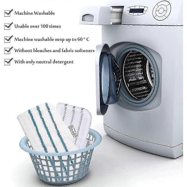 5 stk. mikrofiberklutdeksler for Easyfix Sc2 Sc3 Sc4 Sc5 damprenser-hao