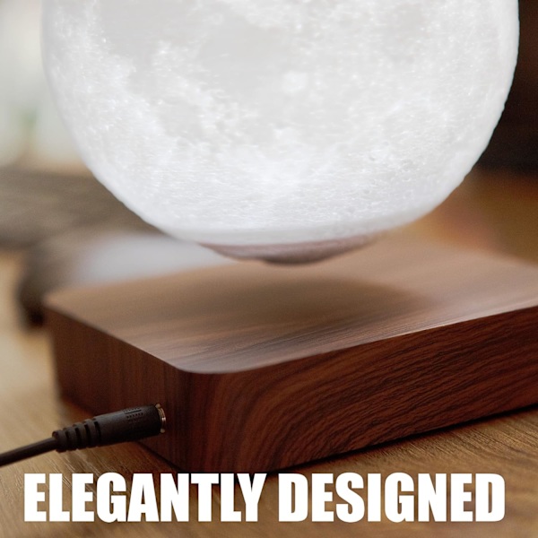 Levitating Moon Lamp - Flytande och snurrande månljus som snurrar i luften - Nattlampa för kontor, hem, rumsdekor