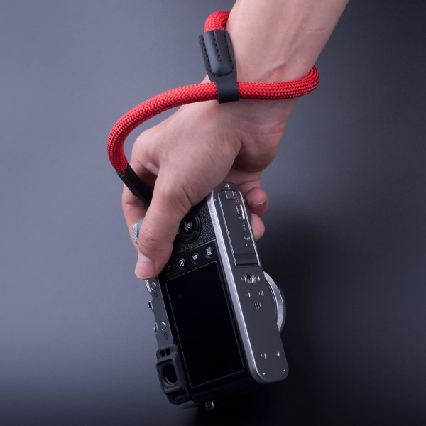 Kamerarem i handled kompatibel med Sony A6400 A6000 A6300 A6500 RXIR II RX10 IV X100F X-T30 X-T4 X-T3 X-T20 X-T2 X100S E-M10 Mark II III M5 Coffee Red