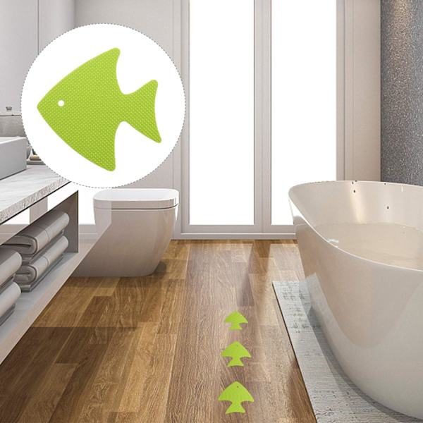 20 kpl liukuesteet kylpyammeeseen, liukumattomat kylpyhuoneen tarrat, suihkuraidat, liukuesteteippi suihkuammeen portaille, koristelu (vihreä kala) Green Fish