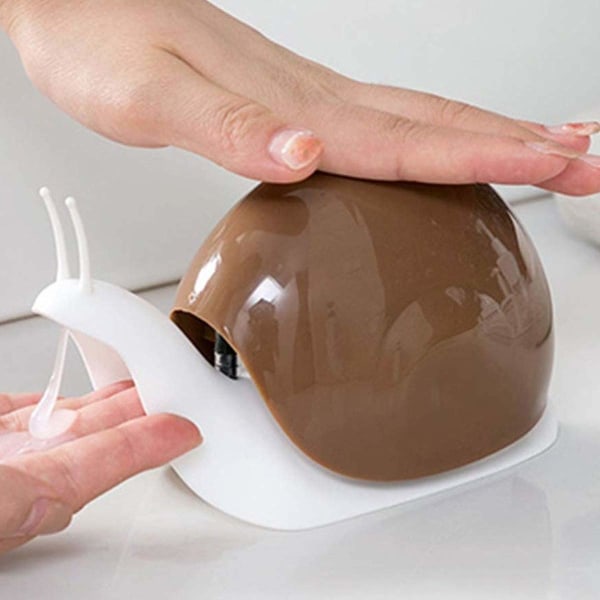 Sød snegle sæbedispenser til køkkenbadeværelse mm (120ML) (Brun) coffee snails