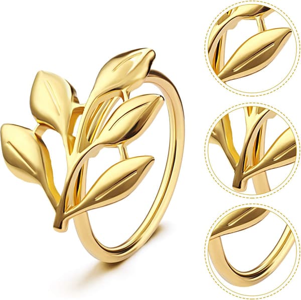 6 kappaletta lautasliinarinkuloita Gold 6pc