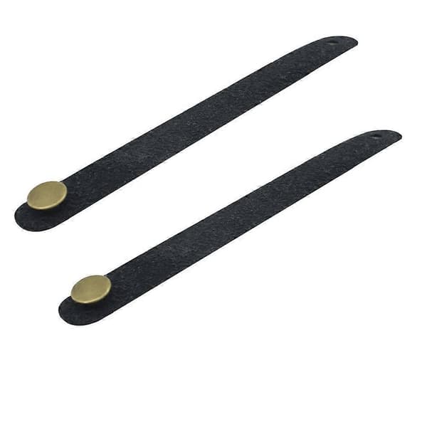 2 stk. guitarrem syntetisk læder hovedstykke adapter (sort)