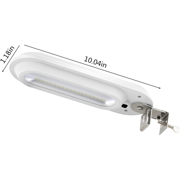 Vit utomhus solvägglampa för staket, grind, vägg och vattentät LED Decolight, vit (kall vit) White
