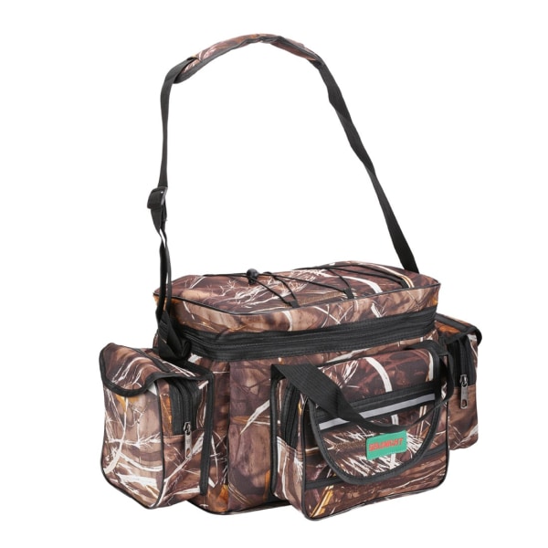 Karpfiskeväska Enkelsidig Havsfiske Utrustningsväskor Hållare Kamouflage Utomhus Carryall Väska Vandring Reseväska 50CM*28CM*27CM