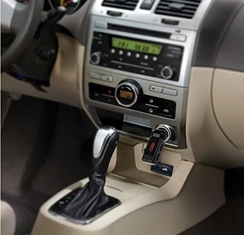 Trådlöst Bluetooth Handsfree-kit + FM-sändare + 2 USB-portar 5V/2A Multiladdare