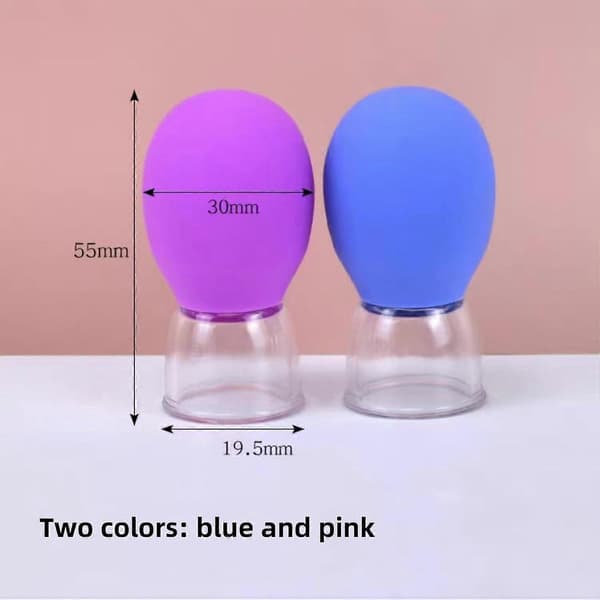 2-delt glas cupper sæt, ansigts cupper, brystvortekorrektor, glas silic