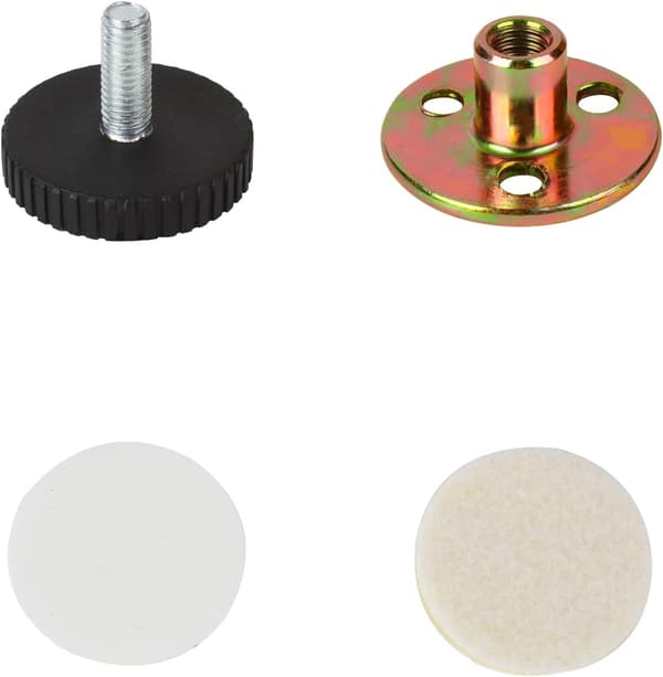 Anti-Shake Seng Ramme til Seng Sofa Stabilisator Sengegavl Fixere Stabilisatorer Sort 4 PCS(33-40 mm) 33-40 mm