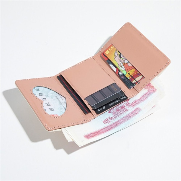 Kort plånbok Tri-fold Plånbok ROSA pink pink