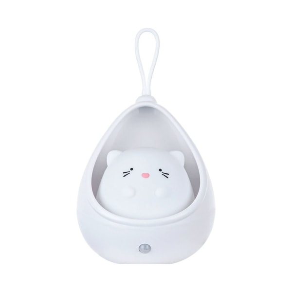 Nattbelysning LED Nattljus VIT KATT KATT white Cat-Cat white Cat-Cat