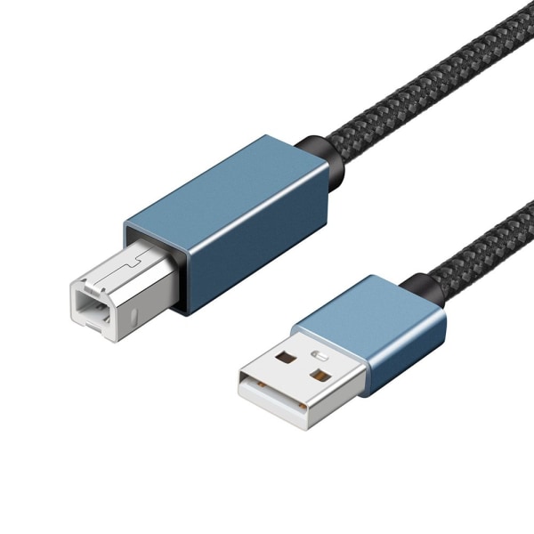 Skrivarkabel USB A till USB B 2.0 BLUE 3M Blue 3m Blue 3m