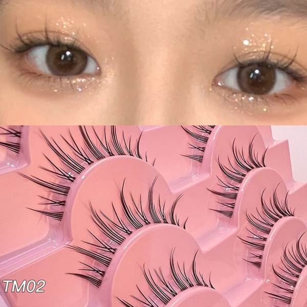 10 Par Manga Lashes Lösögonfransar TM06 TM06 TM06 TM06