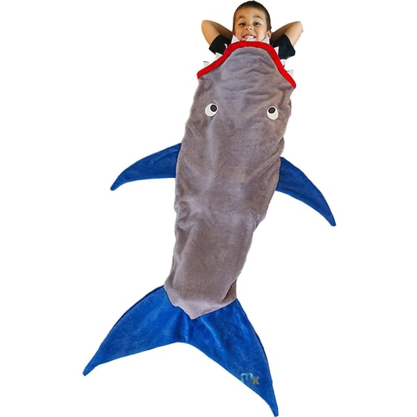 Hajfilt för barn - Slitstark - Sovsäck med fena -