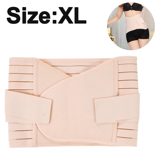 Postpartum Belly Wrap Gördel Graviditet Återhämtning Gördel Korsett XL XL
