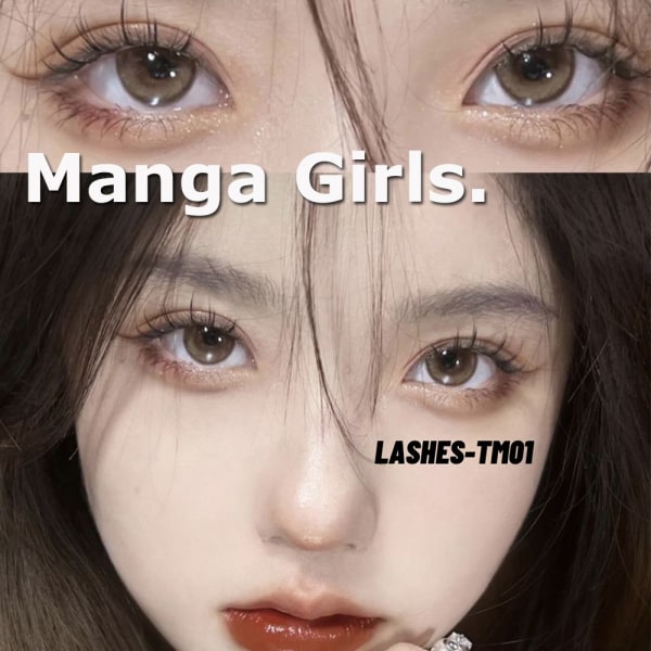 10 Par Manga Lashes Lösögonfransar TM08 TM08 TM08 TM08