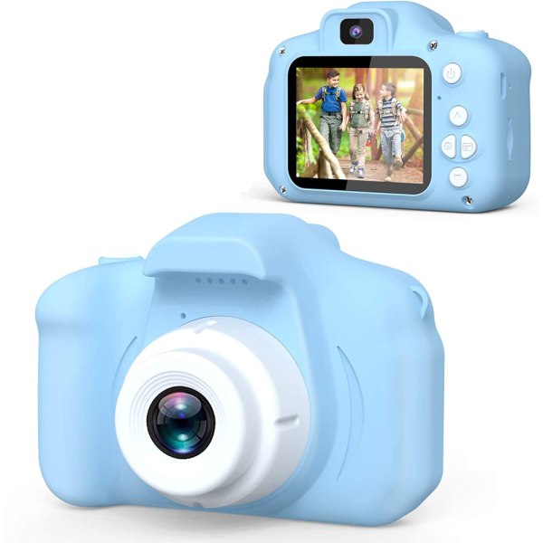 Kids Camera Toy Kids Digital Camera för toddler Blue Blue
