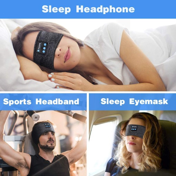 Sömnhörlurar öronproppar - sporthörlurar med pannband med